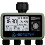 Fym Programador De Riego 4 Canillas Automático Verde Musgo