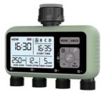 Fym Programador De Riego 4 Canillas Automático Verde Musgo - Imagen 2