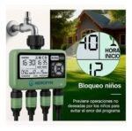 Fym Programador De Riego 4 Canillas Automático Verde Musgo - Imagen 3