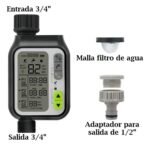 Programador Riego Timer Digital Fym Canilla 1 Zona Negro Negro - Imagen 2