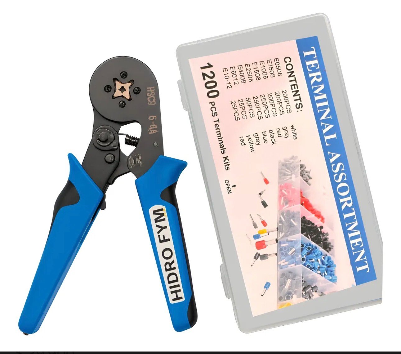 Screenshot Kit Pinza Fym Crimpeadora 1200 Piezas Terminales Tubular - Imagen 1